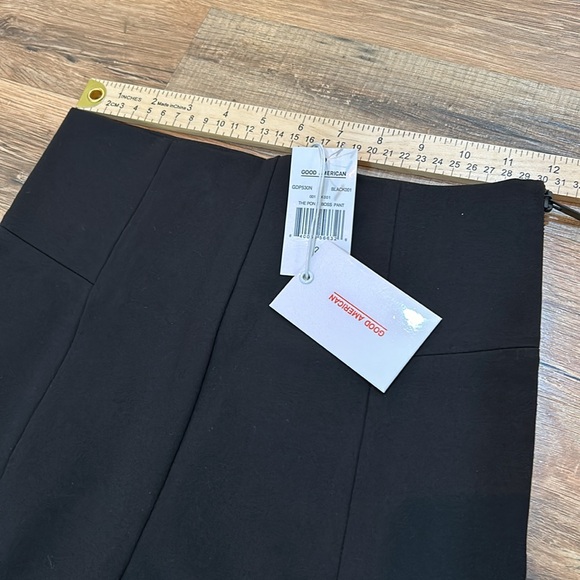 GOOD AMERICAN THE PONTE BOSS SKINNY PANT WOMEN SIZE 2 BLACK NEW - Picture 10 of 14